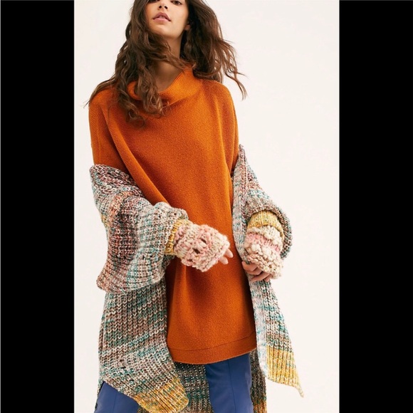 Free Free Ottoman Slouchy Tunic NWT Color: Autumn Size: XS - Picture 1 of 5